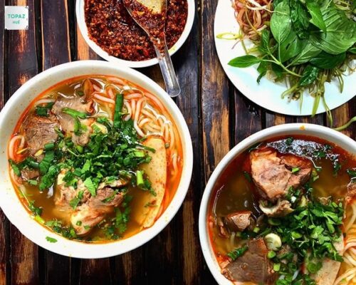 Quán ăn sáng ngon ở Huế - Bún bò O Cương Chú Điệp